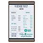 Large Menu Board with Bands